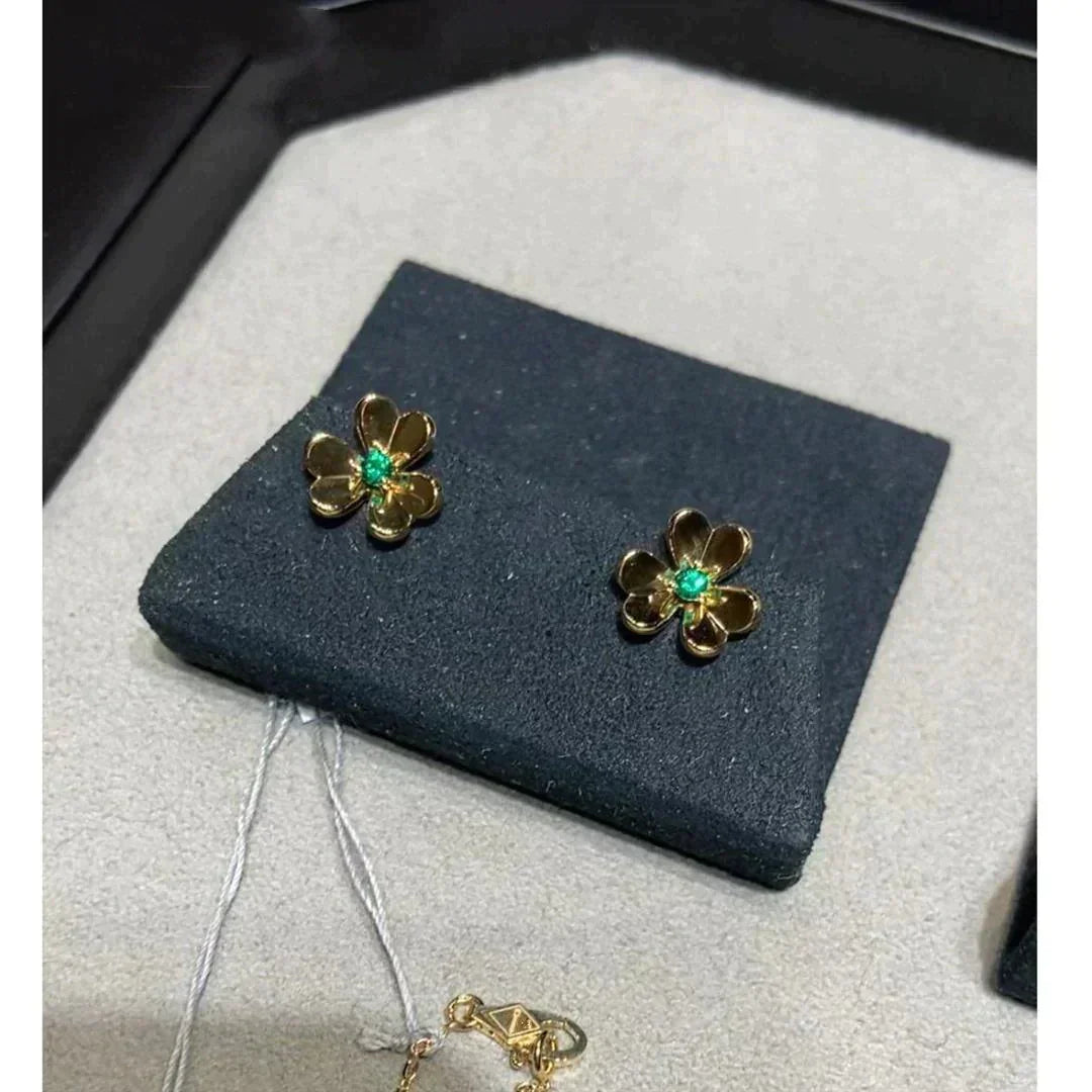 ¡®AuraJewelry¡¯FRIVOLE  FLOWER MALACHITE EARRINGS