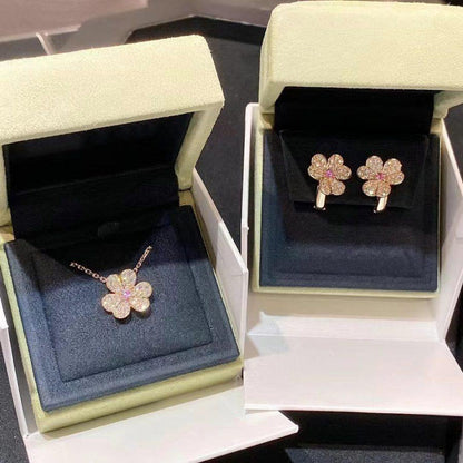 ¡®AuraJewelry¡¯FRIVOLE ROSE GOLD FLOWER DIAMOND NECKLACE