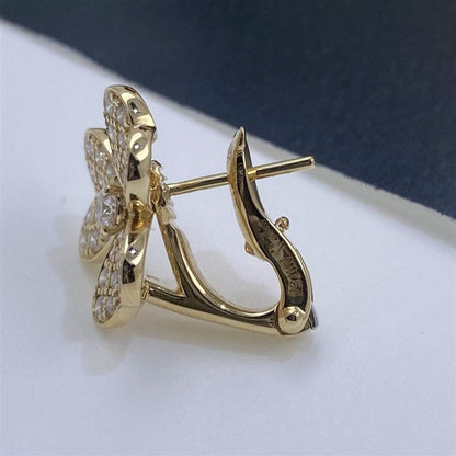 ¡®AuraJewelry¡¯FRIVOLE GOLD FLOWER DIAMOND EARRINGS