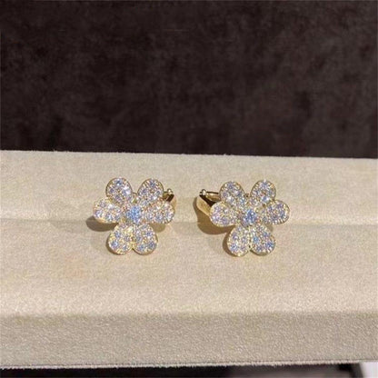 ¡®AuraJewelry¡¯FRIVOLE GOLD FLOWER DIAMOND EARRINGS