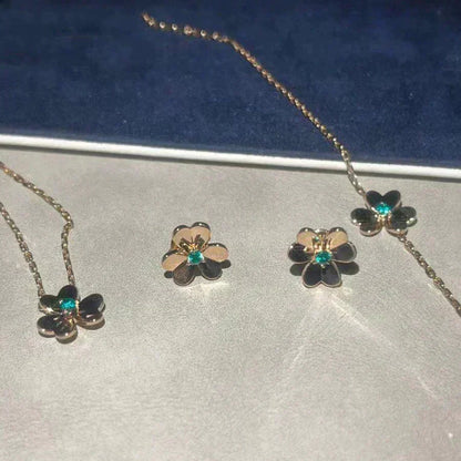 ¡®AuraJewelry¡¯FRIVOLE  FLOWER MALACHITE EARRINGS