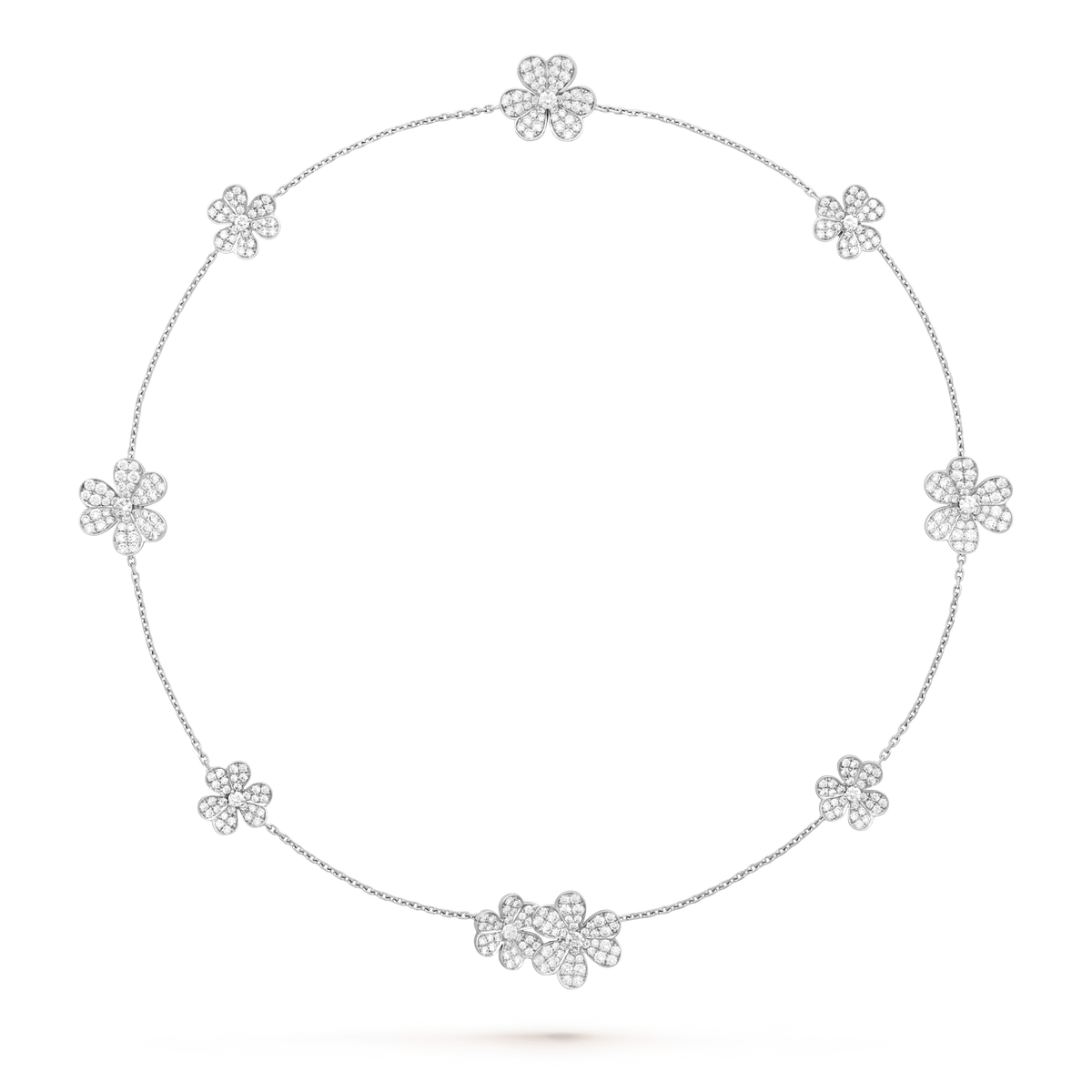 ¡®AuraJewelry¡¯FRIVOLE SILVER 9 FLOWERS NECKLACE