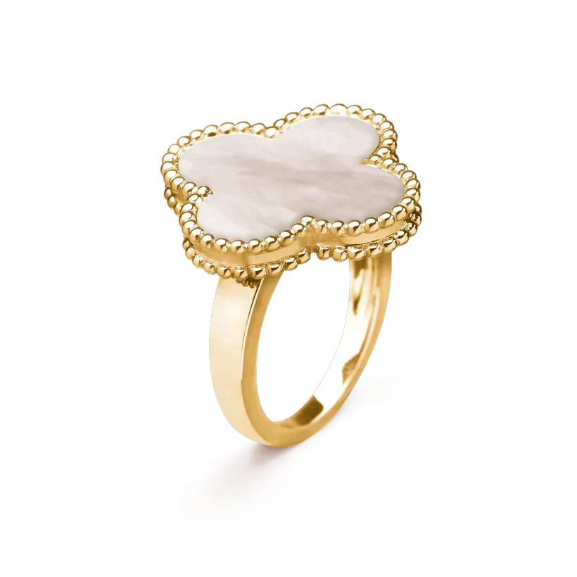 ¡®AuraJewelry¡¯CLOVER WHITE MOP RING