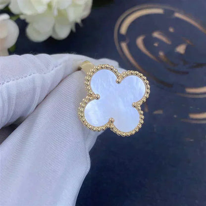 ¡®AuraJewelry¡¯CLOVER WHITE MOP RING