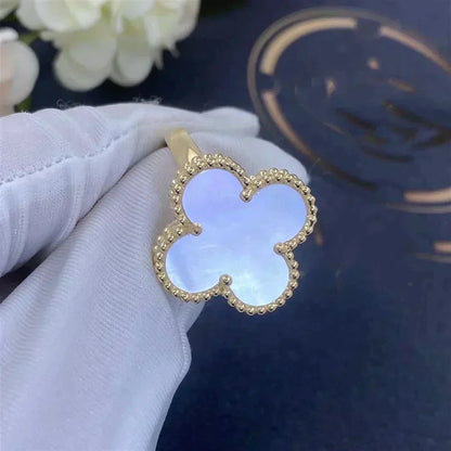 ¡®AuraJewelry¡¯CLOVER WHITE MOP RING