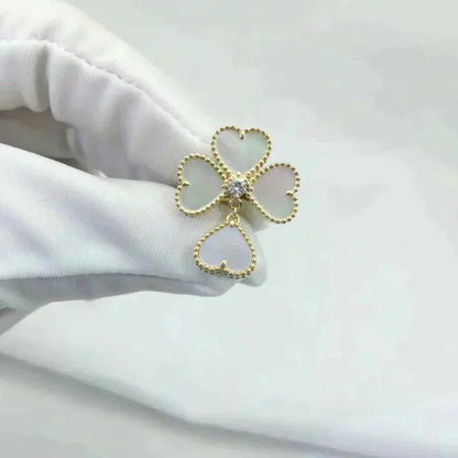 ¡®AuraJewelry¡¯SWEET CLOVER WHITE MOP RING