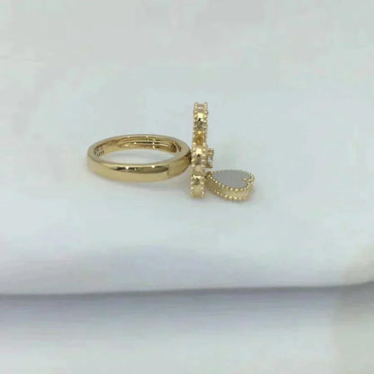 ¡®AuraJewelry¡¯SWEET CLOVER WHITE MOP RING