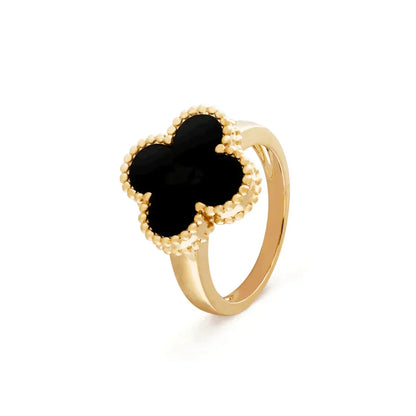 ¡®AuraJewelry¡¯CLOVER ONYX RING