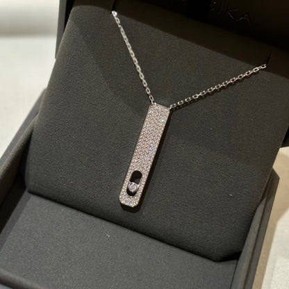 [AuraJewelry]MY FIRST DIAMOND PAVED NECKLACE