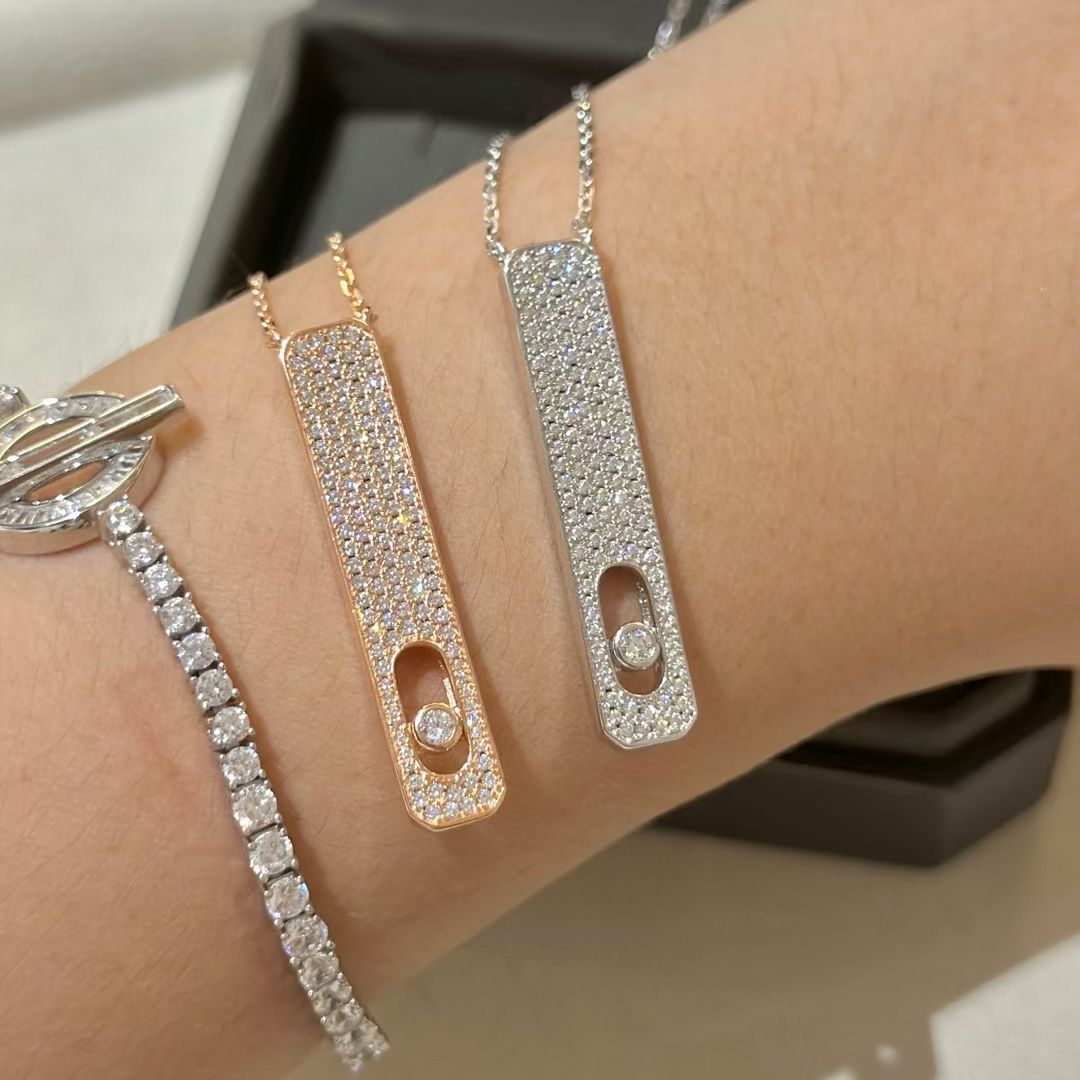 [AuraJewelry]MY FIRST DIAMOND PAVED NECKLACE