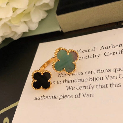 ¡®AuraJewelry¡¯CLOVER BETWEEN THE FINGER RING