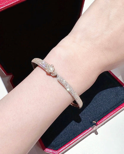 ¡®AuraJewelry¡¯PANTHERE FULL DIAMOND OPEN BRACELET
