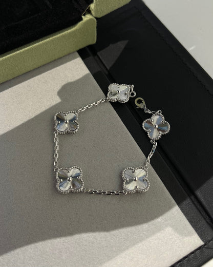 [AuraJewelry]New  CLOVER 5 MOTIF LASER BRACELET COLLECTION